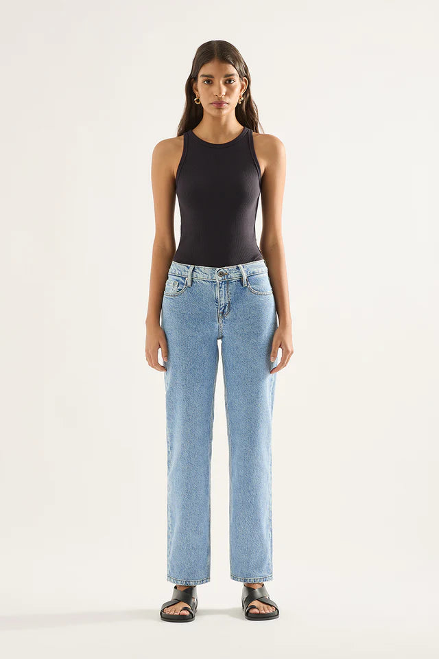 Outland Denim Elise Mid Straight Jean