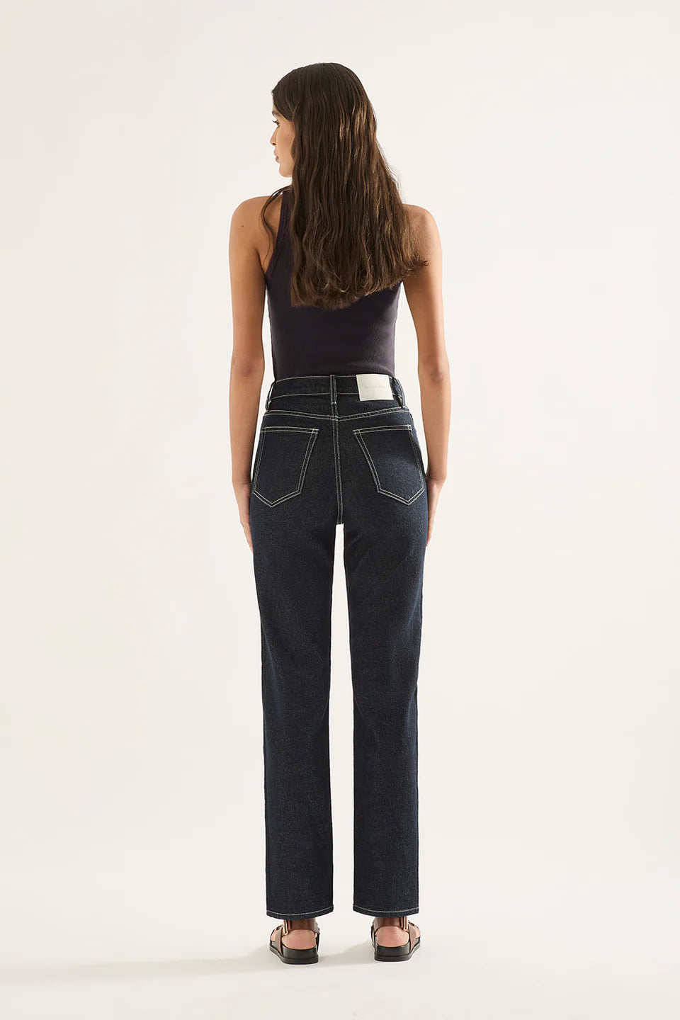 Outland Denim Zoe High Rise Straight Jean