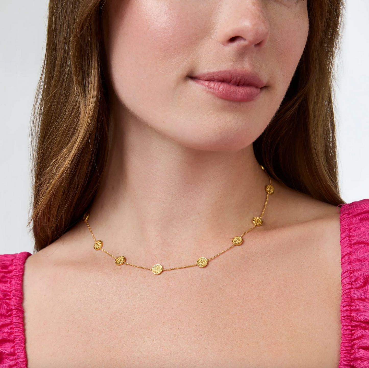 Julie Vos Valencia Delicate Station Necklace