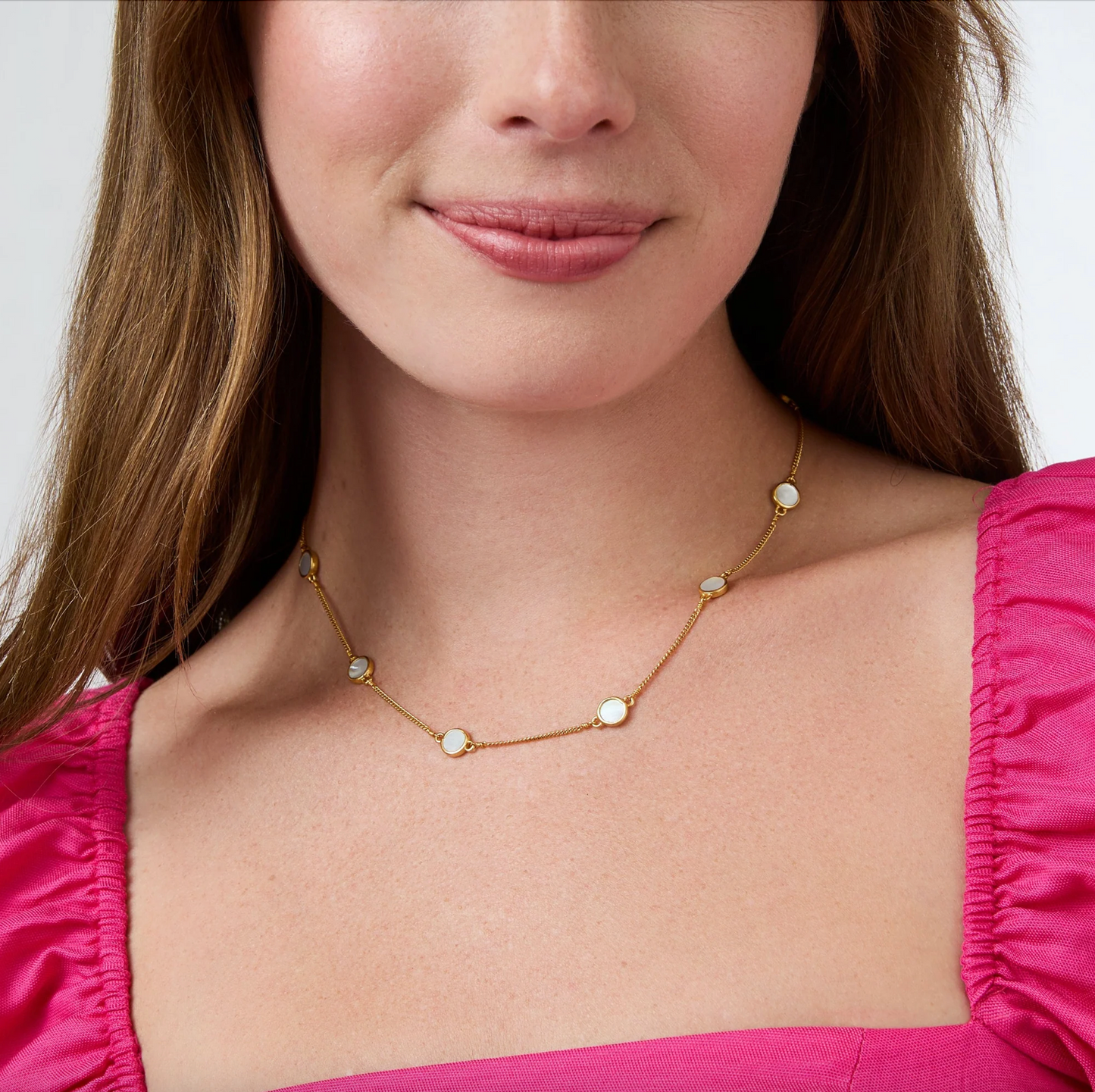 Julie Vos Valencia Delicate Station Necklace