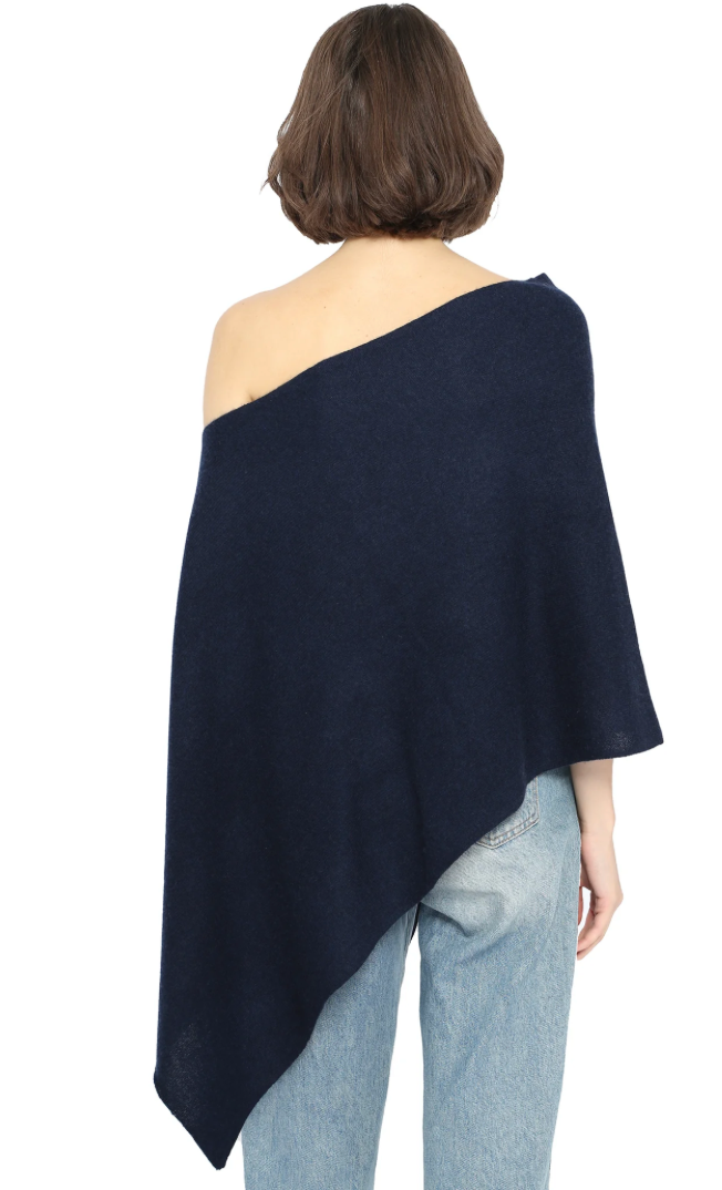 Minnie Rose Cashmere Ruana Poncho