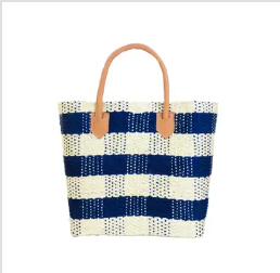 Shebobo Newport Gingham Sisal Bag
