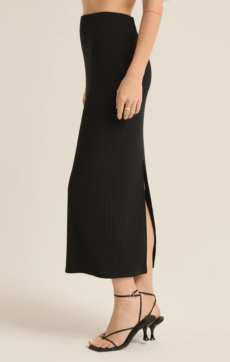 Z Supply Louisa Rib Midi Skirt