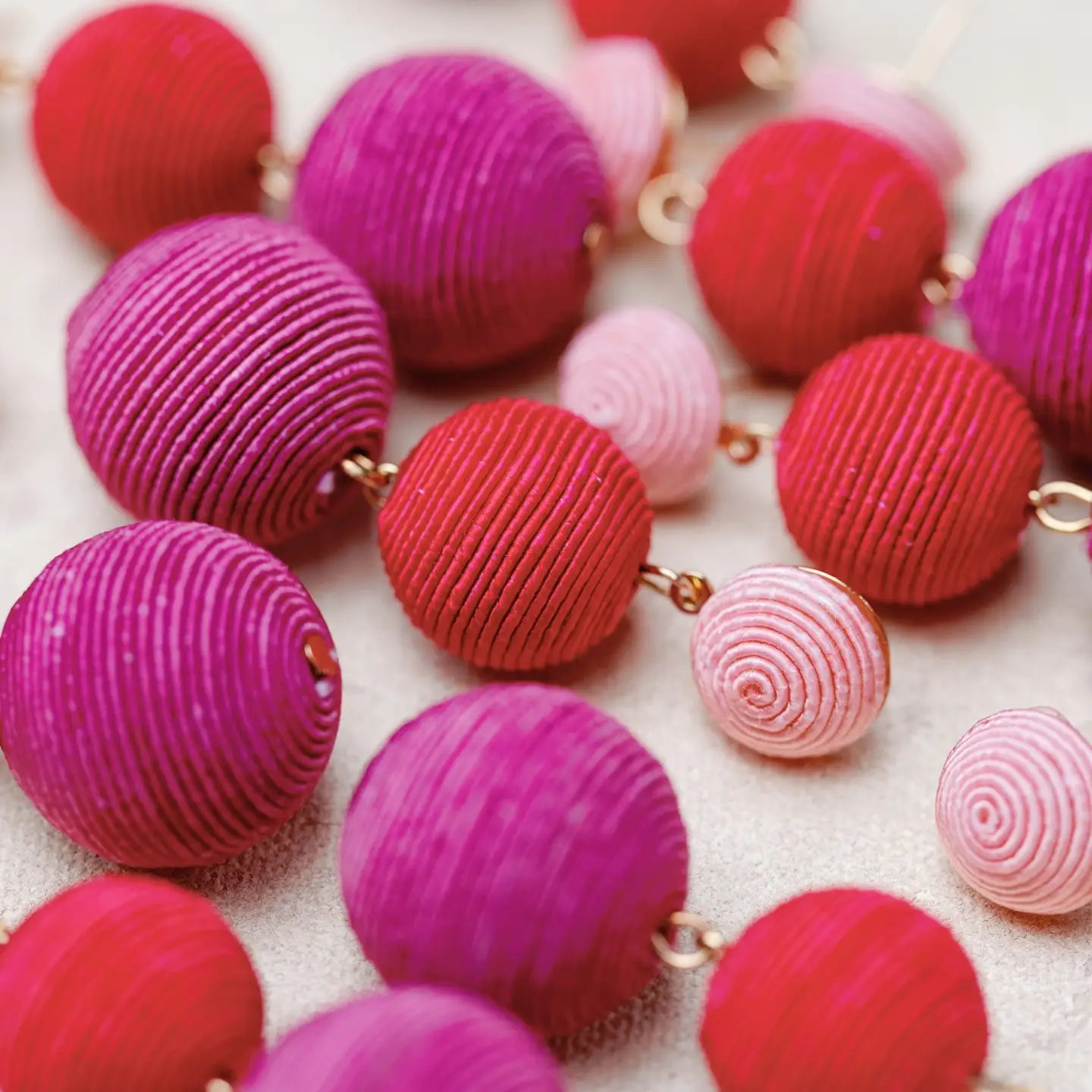 Ombre Triple Drop Statement Earrings