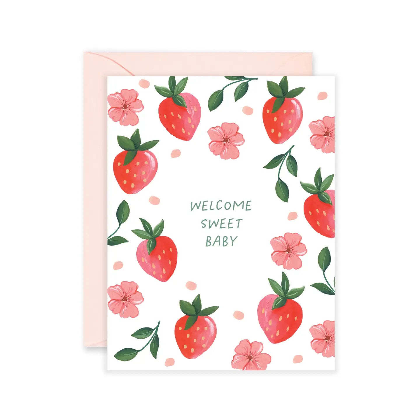Sweet Baby Strawberry Greeting Card