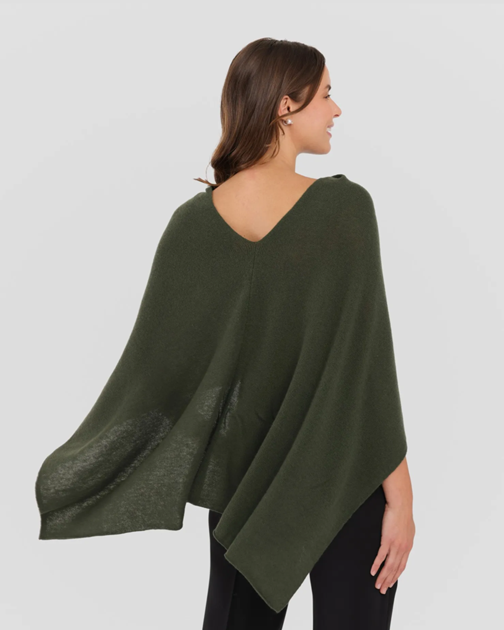 Minnie Rose Cashmere Ruana Poncho
