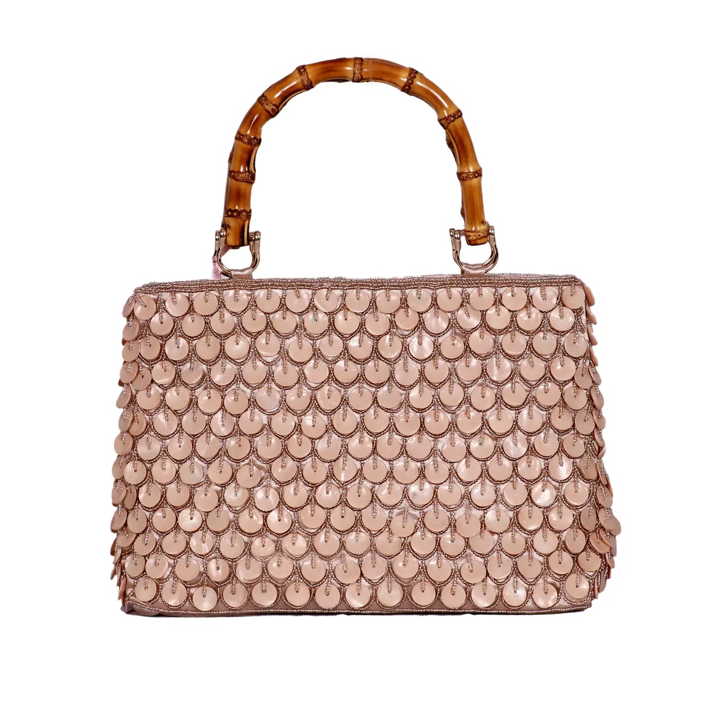 Tiana Bamboo Handle Shell Bag