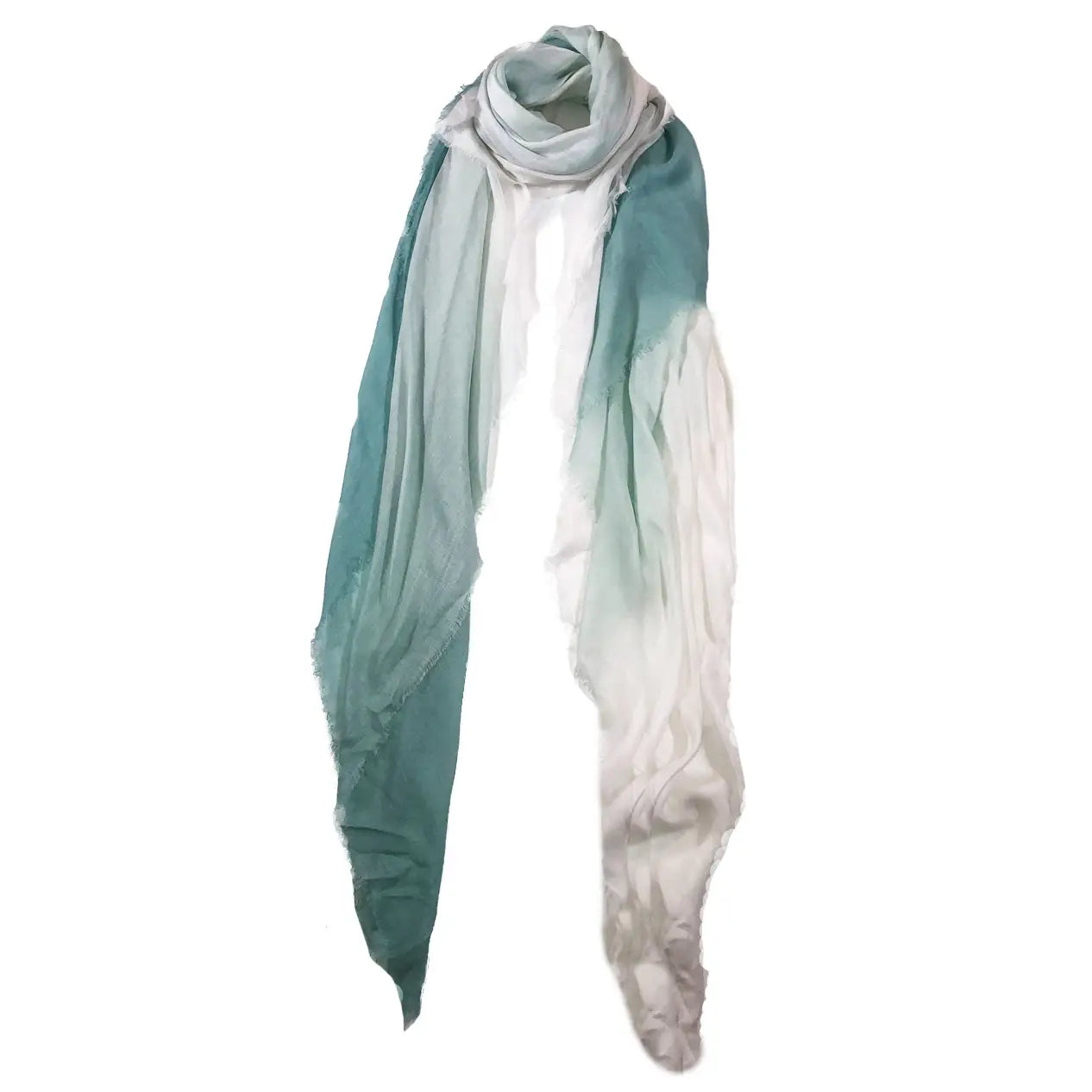 Blue Pacific Vintage Dip Dye Scarf