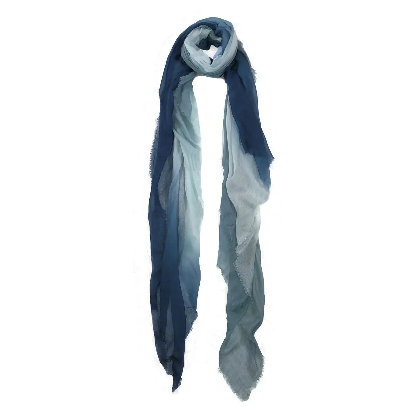 Blue Pacific Vintage Dip Dye Scarf