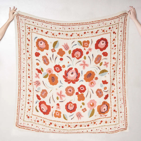 Maradji Printed Floral Scarf