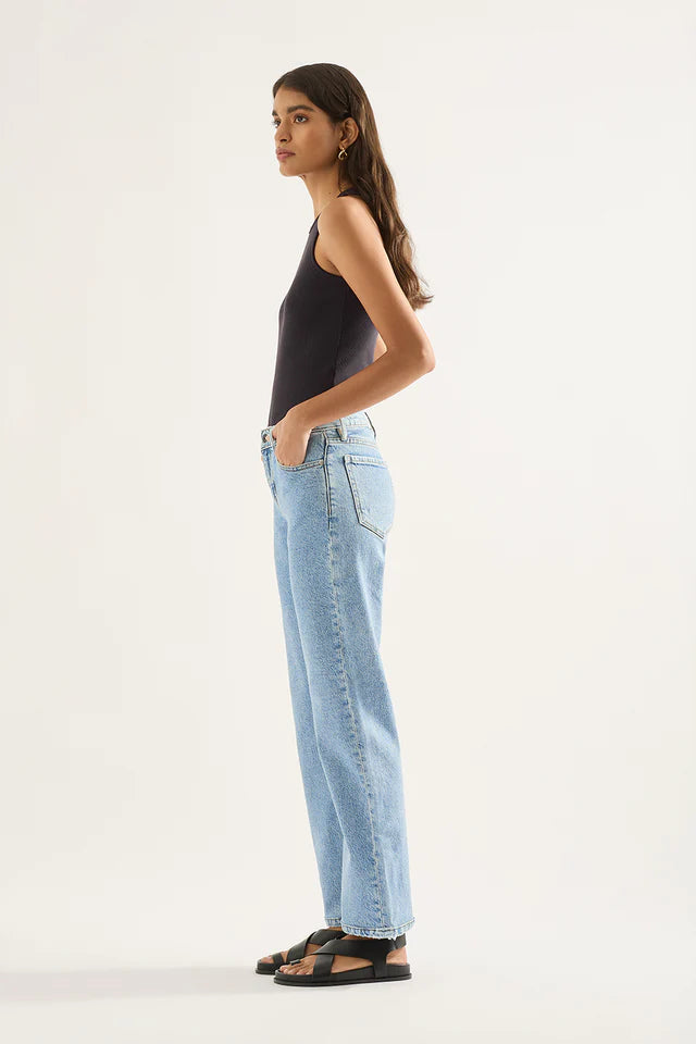 Outland Denim Elise Mid Straight Jean