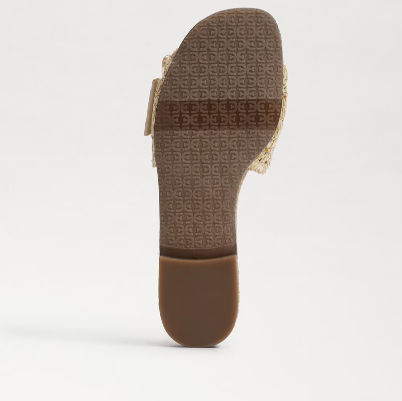 Sam Edelman Bambi Raffia Nappa Slide Sandal