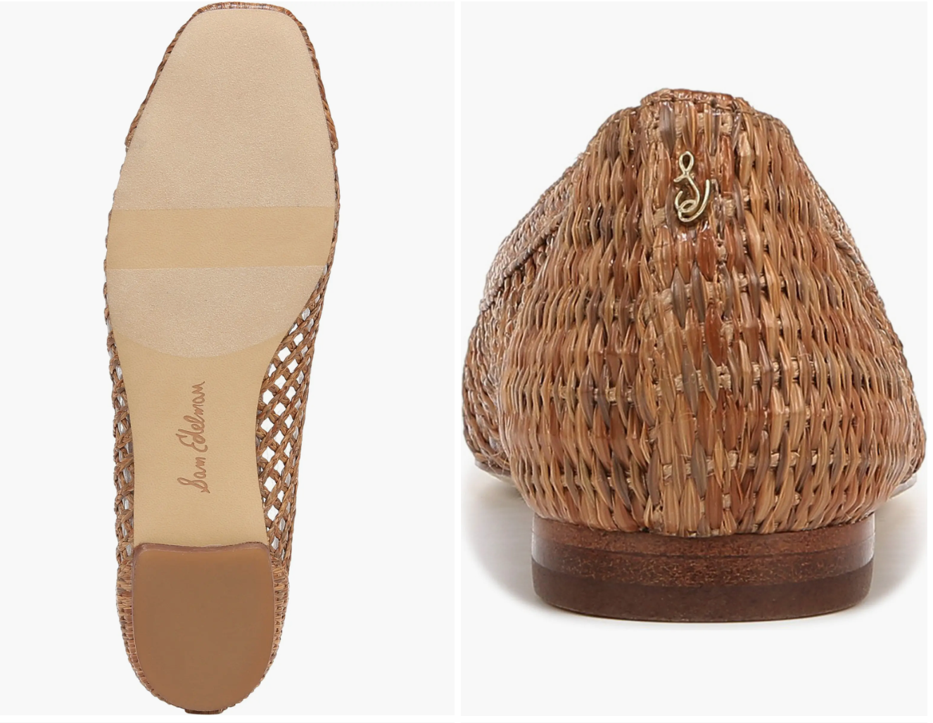 Sam Edelman May Cuoio Raffia Flat