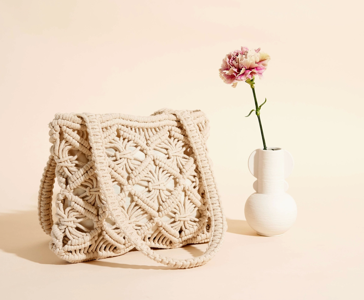 Maradji Soria Macramé Tote Bag