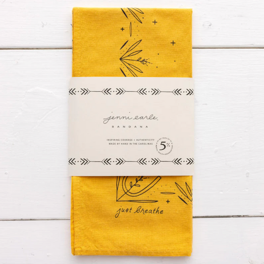 Jenni Earle "just breathe" Bandana