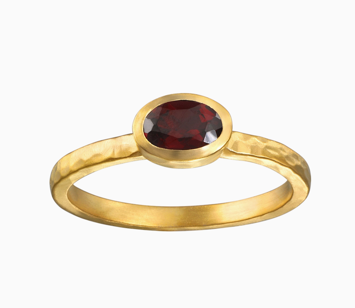 Satya Red Garnet Ring