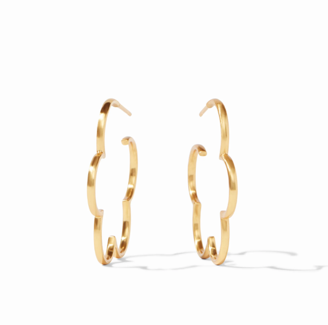 Julie Vos Gardenia Hoop Earrings