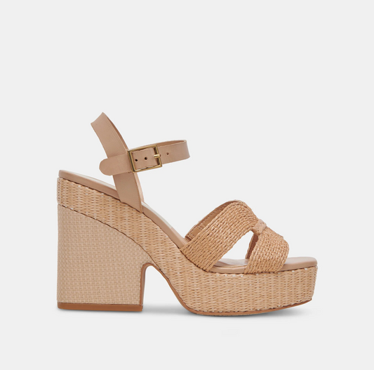 Dolce Vita Cale Raffia Wedge Sandal