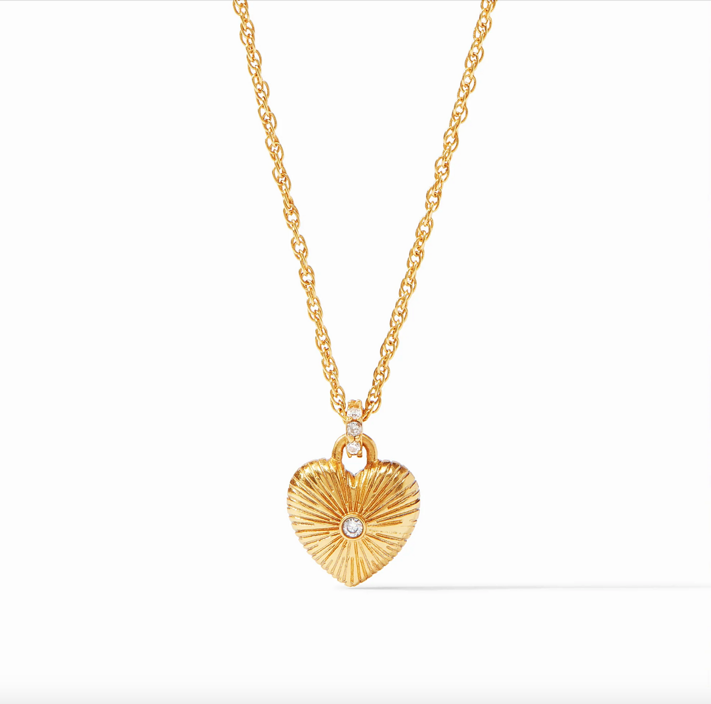 Julie Vos Esme Heart Solitaire Necklace