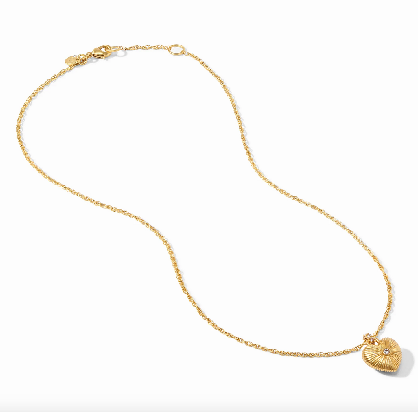 Julie Vos Esme Heart Solitaire Necklace