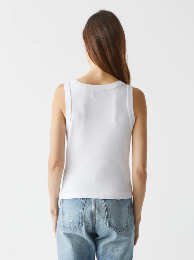 Michael Stars Mina Wide Binding Crop Tank