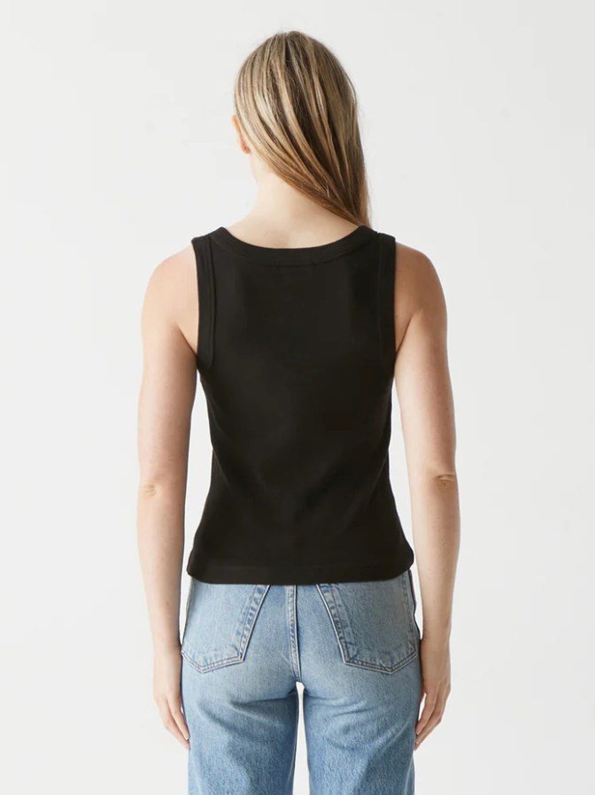 Michael Stars Mina Wide Binding Crop Tank