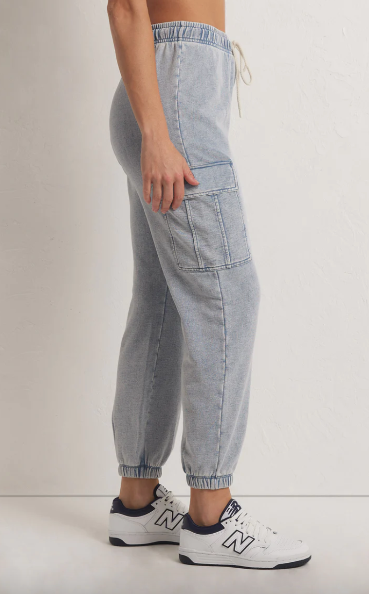 Z Supply Tempo Knit Denim Jogger