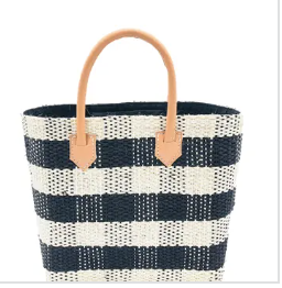 Shebobo Newport Gingham Sisal Bag