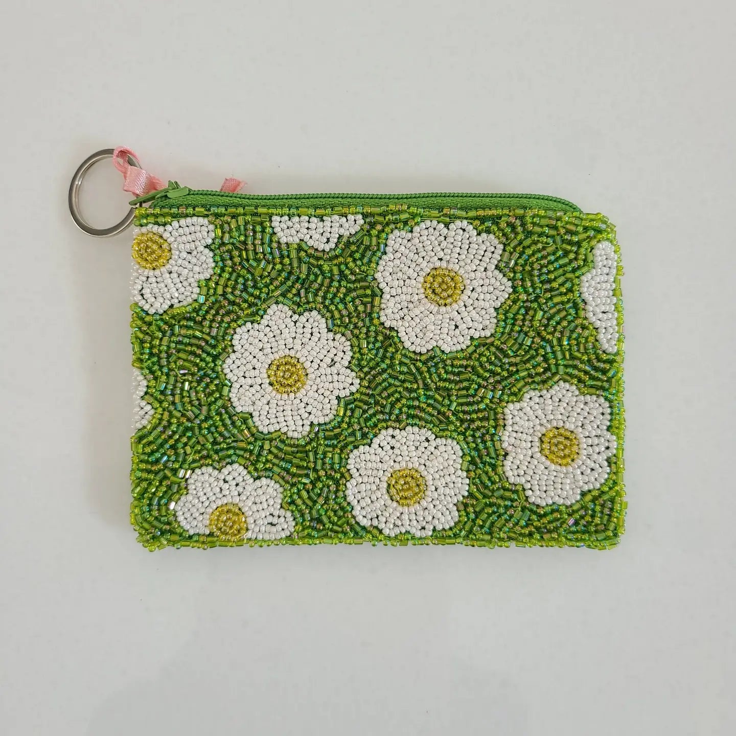 Tiana Zip Coin Purse - Daisies