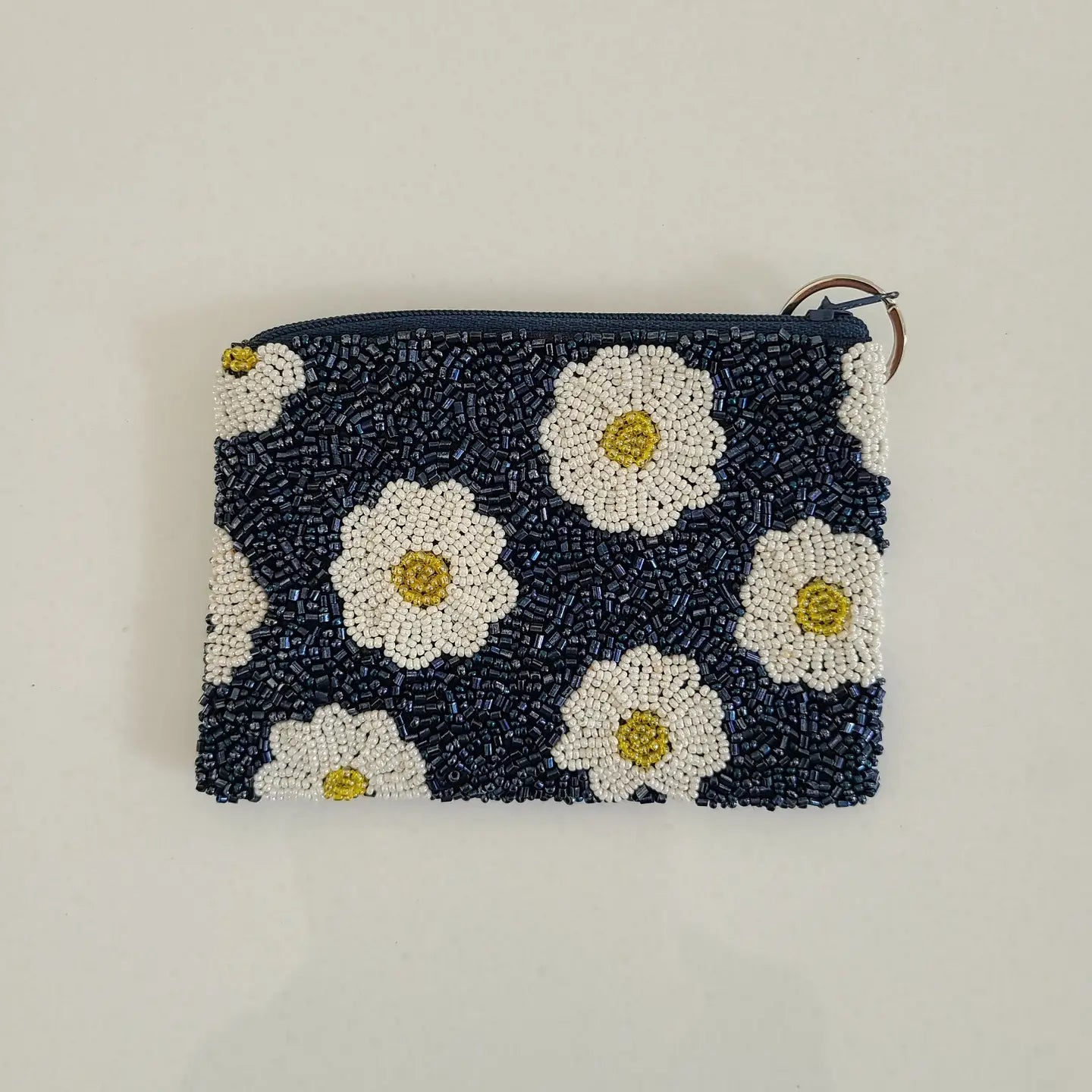 Tiana Zip Coin Purse - Daisies