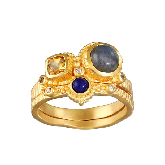 Satya Multi Gemstone Ring